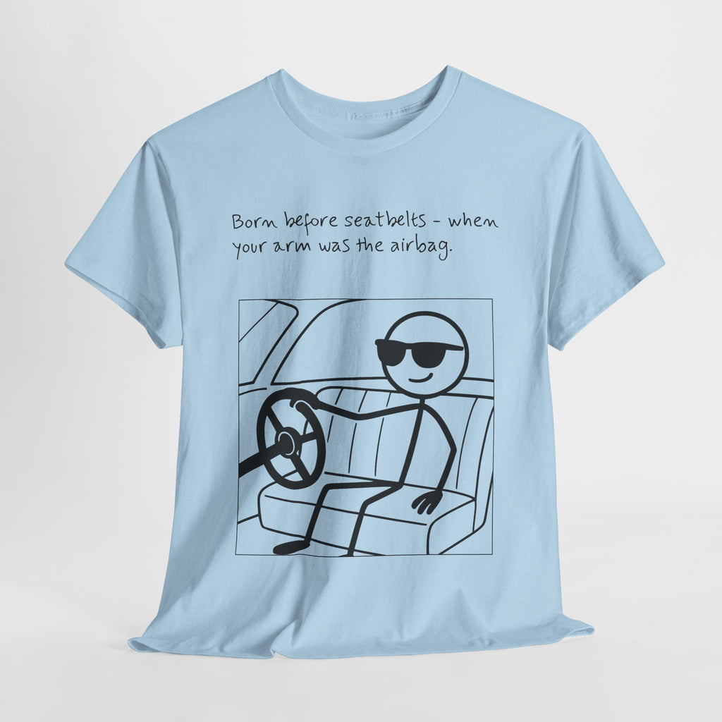 Born Before Seatbelts Vintage-Style Tee