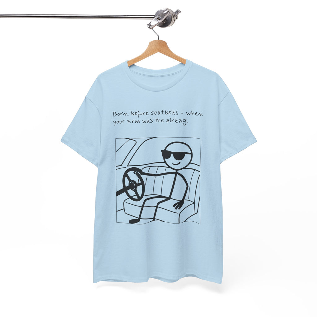 Born Before Seatbelts Vintage-Style Tee